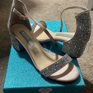 Blue by Betsy Johnson Jeweled Heels - 6.5